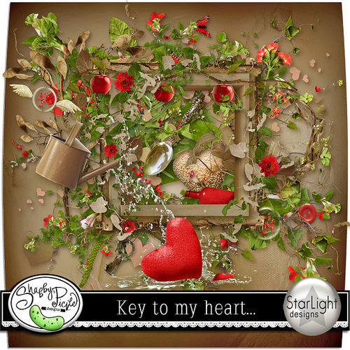 Скрап-набор "Ключ от моего сердца" - "Key to my heart"