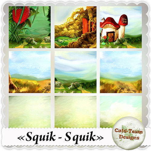 Скрап-набор "Squik-Squik"