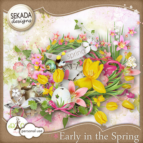 Скрап-набор "Ранняя весна" - "Early In The Spring"