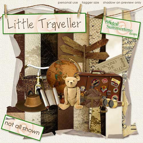 Скрап-набор "Маленький путешественник" - "Little Traveller"