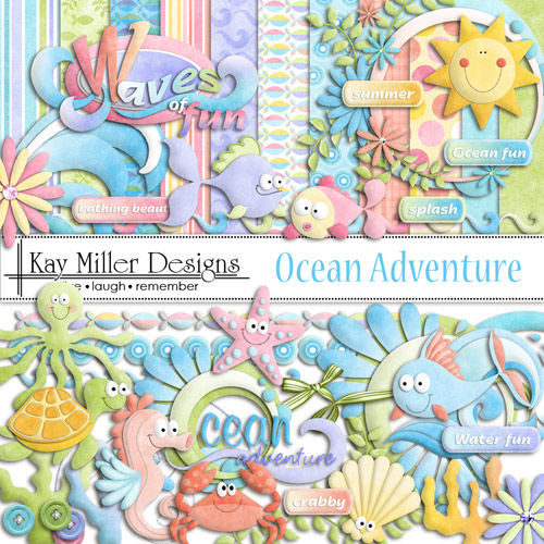 Скрап-набор "Морское приключение" - "Ocean Adventure"