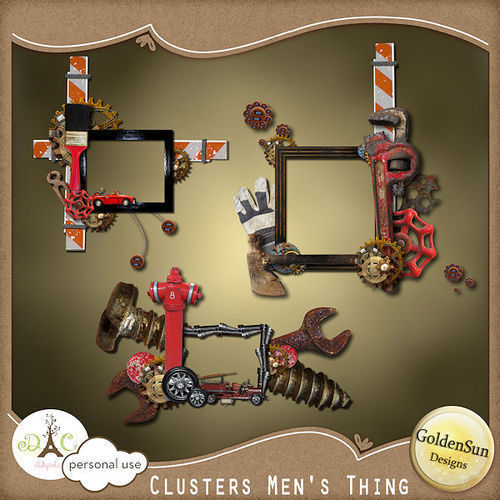 Скрап-набор "Игрушки настоящего мужчины" - "Men's Thing"