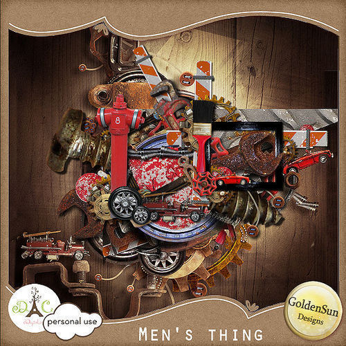 Скрап-набор "Игрушки настоящего мужчины" - "Men's Thing"