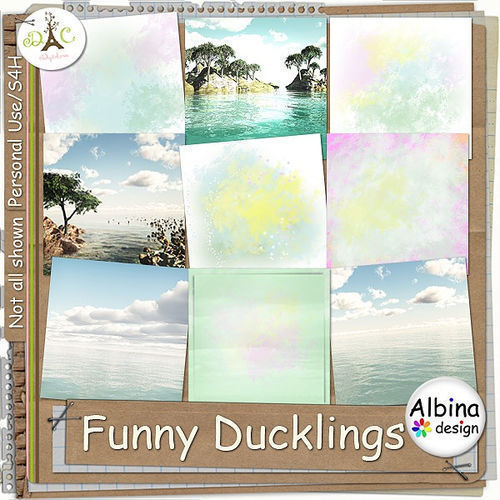 Скрап-набор - Funny Ducklings