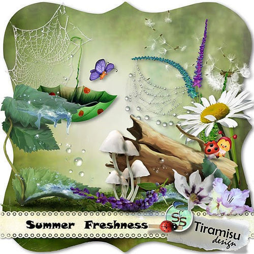 Скрап-набор "Летняя свежесть" - "Summer Freshness"