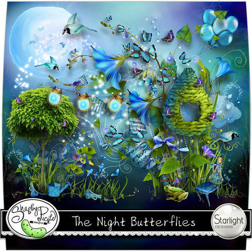 Cкрап-набор "Ночные бабочки" - "The Night Butterflies"