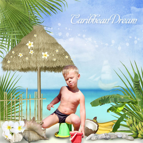 Морской скрап-набор "Карибские мечты" - "Caribbean Dream"