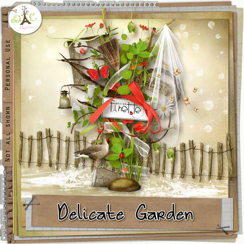 Цветочный скрап-набор "Уютный сад" - "Delicate Garden"