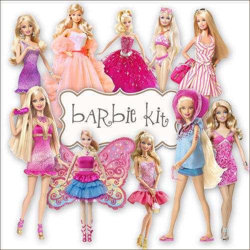 Скрап-набор "Куклы Барби". Barbie kit