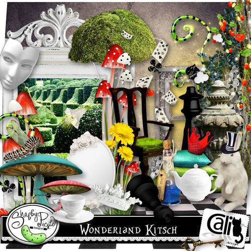 Скрап-набор "Wonderland Kitsch"