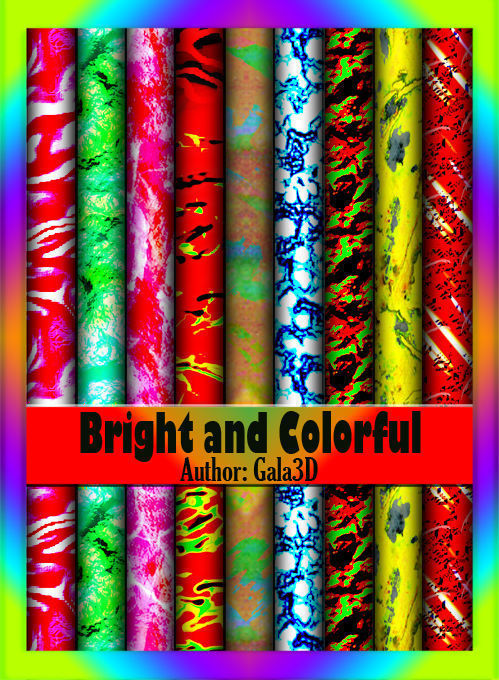 Яркие и красочные текстуры "Bright and Colorfull"