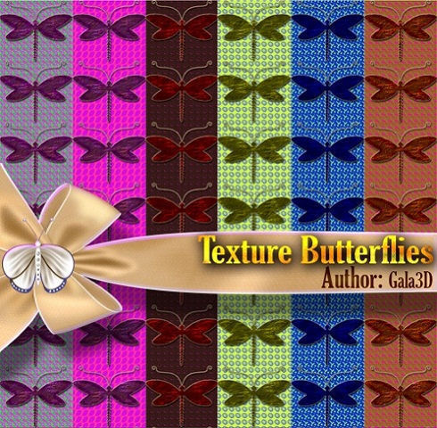 Texture "Butterflies". Текстура "Бабочки"