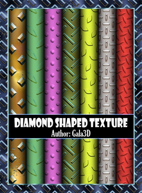 Сборка высококачественных ромбовидных текстур. Diamond shaped texture