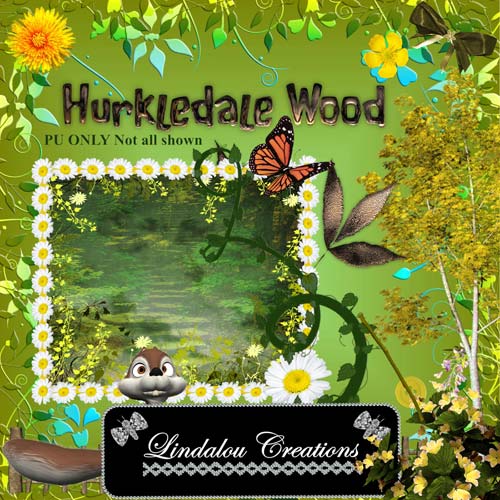Скрап набор  "Hurkledale Wood" - "Сказочный лес"