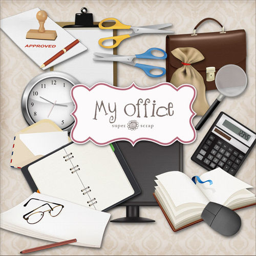 Скрап-набор "Мой офис" - "My office"