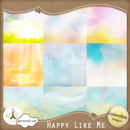 Летний цветочный скрап-набор "Счастливый, как я" - "Happy like me"