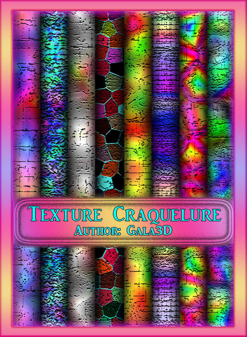 Текстура "Цветной кракелюр" - Texture Craquelure