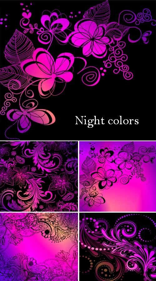 Цвета ночи - сборка из 7-ми прекрасных фонов