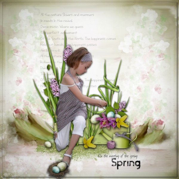 Скрап-набор Tender Spring