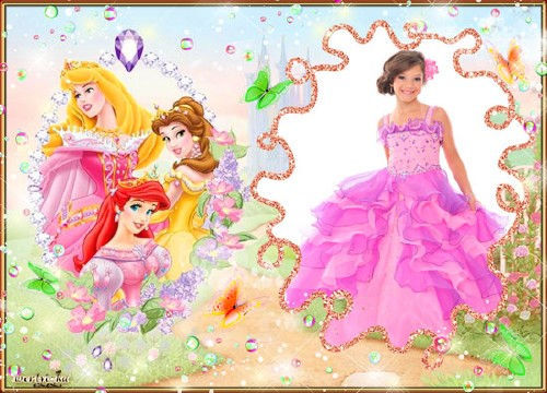 Детская рамочка для оформления фотографий "Сказочные принцессы"