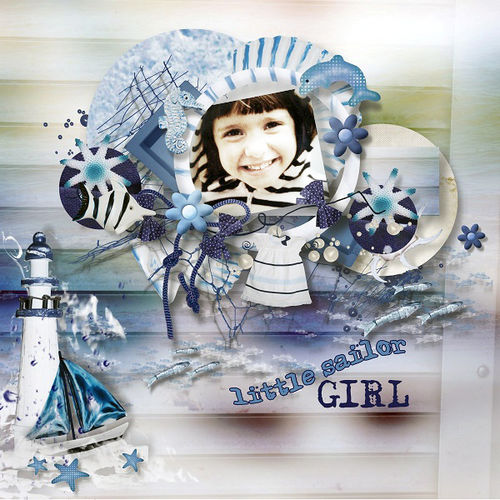 Скрап-набор Little sailor girl