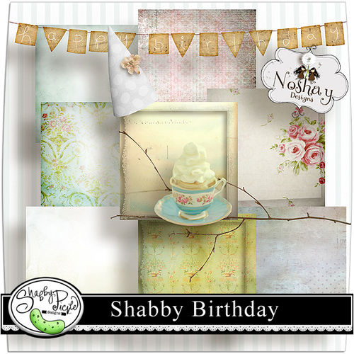 Скрап-набор Shabby Birthday