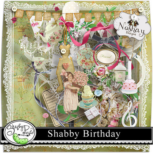 Скрап-набор Shabby Birthday