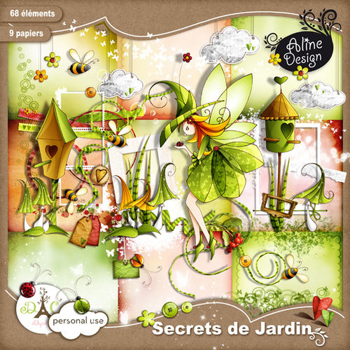 Скрап-набор Secrets de Jardin