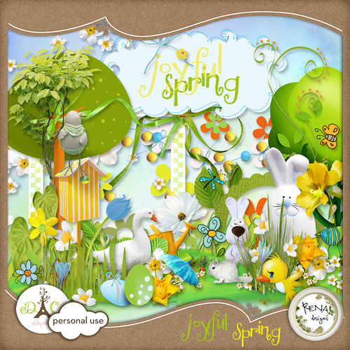 Скрап-набор Joyful Spring