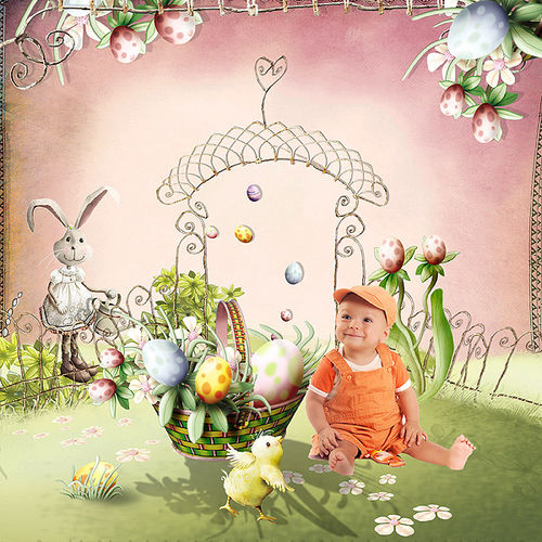 Скрап-набор Lulu's egg garden