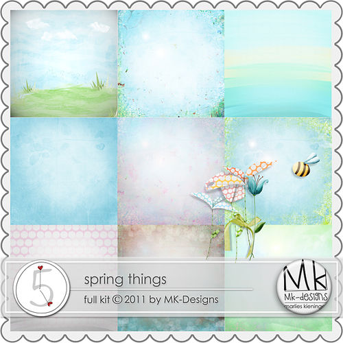 Скрап-набор Spring things