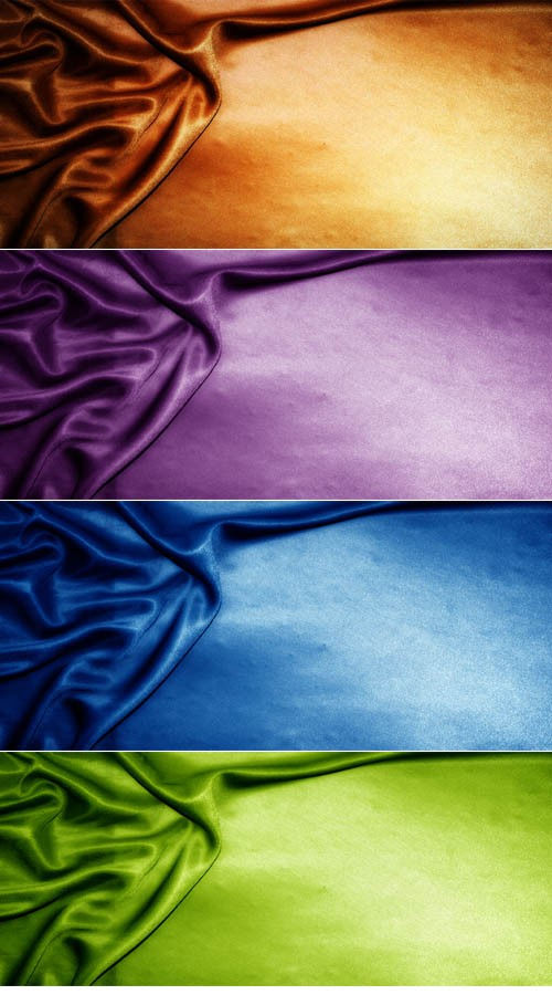Набор высококачественных сатиновых фонов четырех цветов