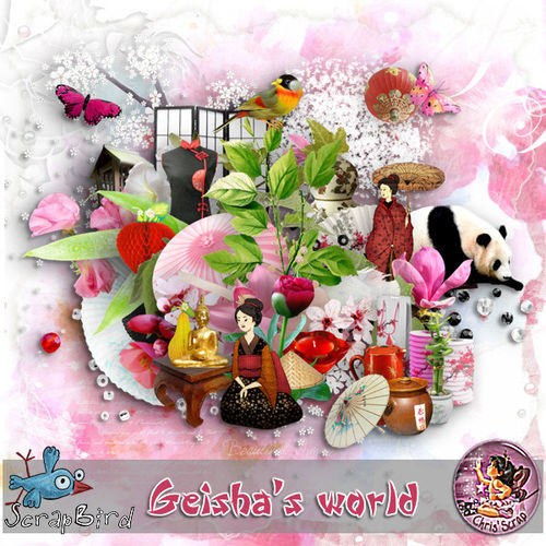 Скрап-набор Geisha's world
