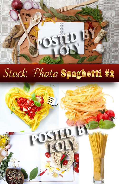 Сборка высококачественного растрового клипарта "Спагетти #2"