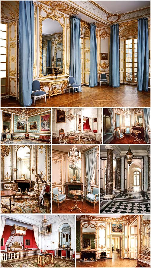 Сборка высококачественного растрового клипарта "Versailles backgrounds"