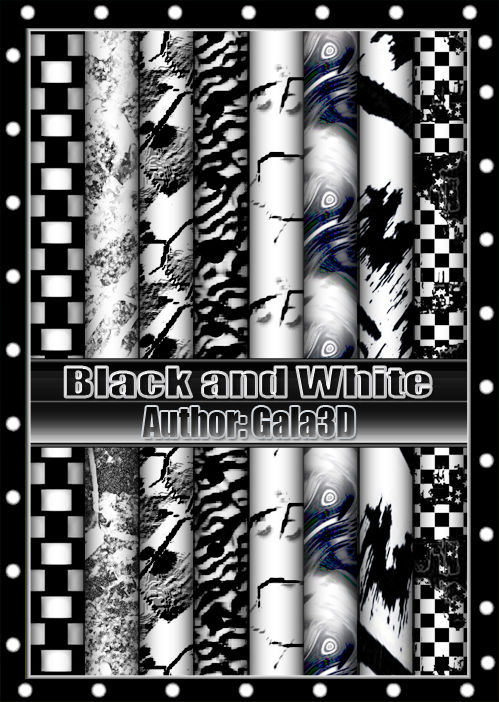 Чёрные и белые текстуры