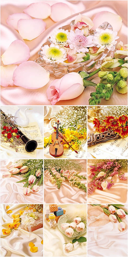 Великолепные романтические фоны с цветами. Beautiful backgrounds with flowers