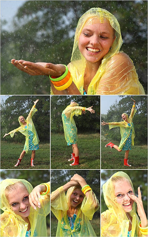 Photostock - Girl, rain, summer