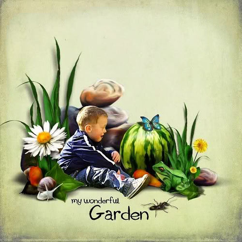 Скрап-набор "Grannys garden"