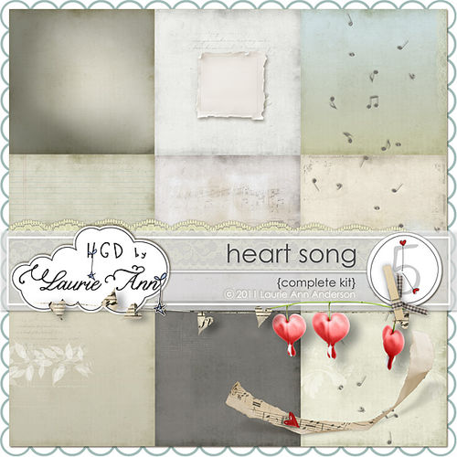 Скрап-набор "Heart Song"