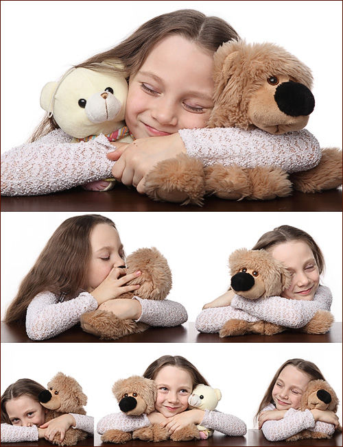 Photostock - Girl with  toy bear