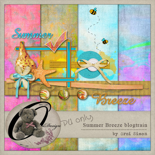 Скрап-набор "Summer Breeze" (blogtrain)