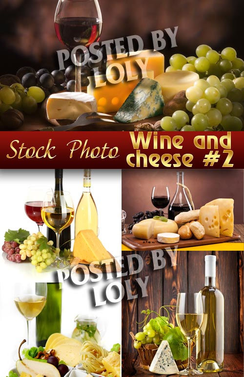 Вино и Сыр #2 - Растровый клипарт