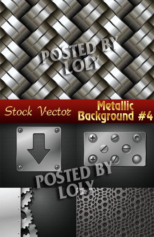 Металлические фоны #4 - Векторный клипарт