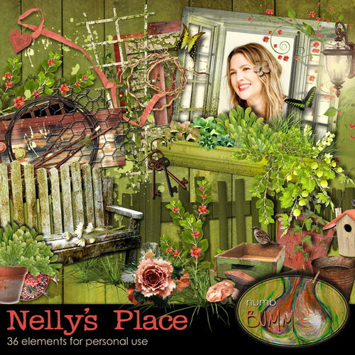 Скрап-набор "Nellie`s place"