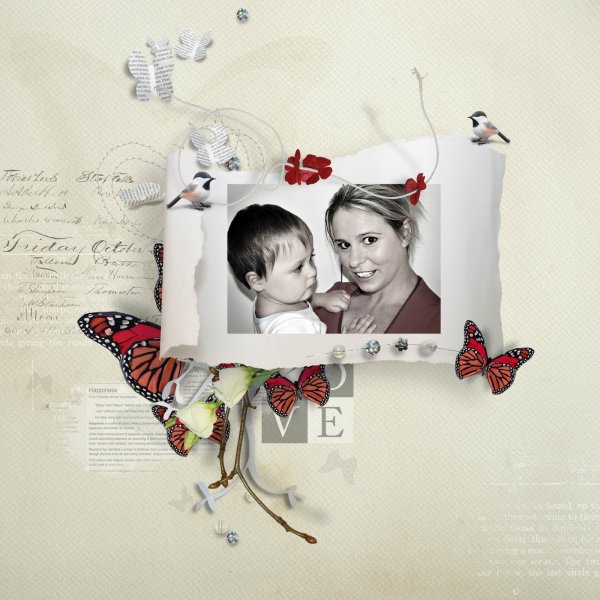 Скрап-набор Butterfly kisses