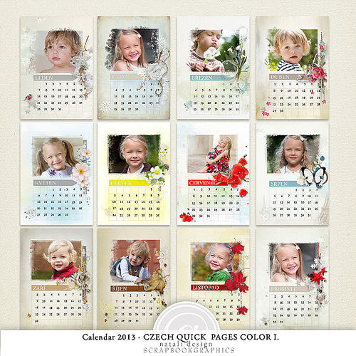 Scrap kit Calendar 2013
