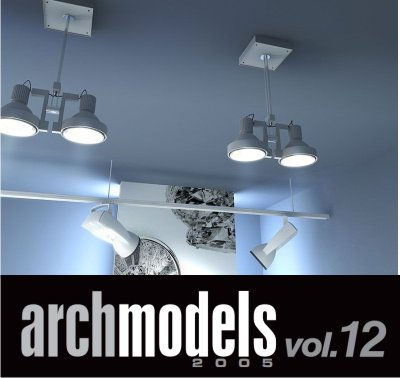 3d модели осветительных приборов - Archmodels vol. 12