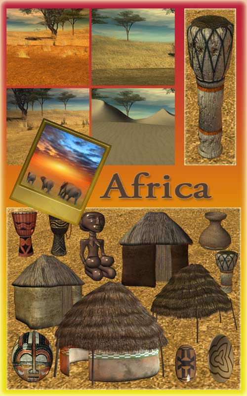 Скрап-набор "Африка"