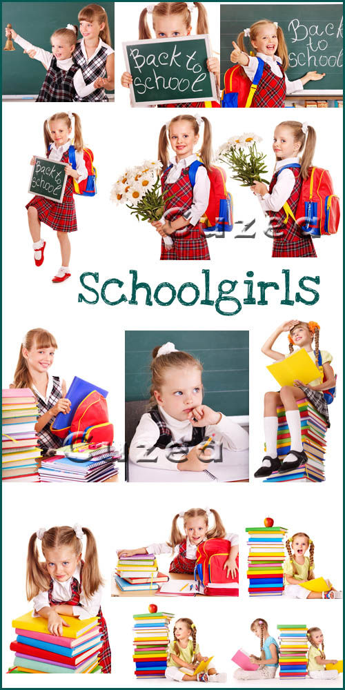 Растровый клипарт Школьницы | School girl  - Stock Photo
